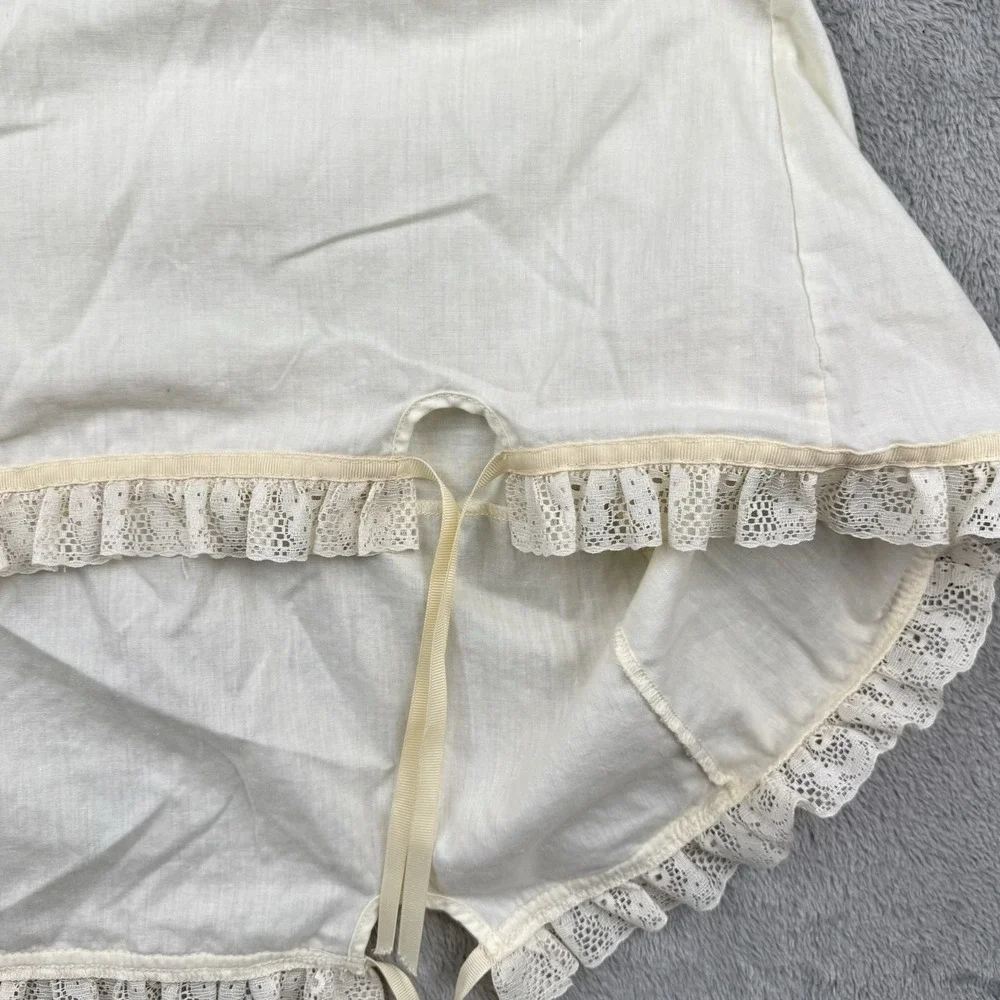 Longaberger Basket Liner Cream w/Lace Trim 23